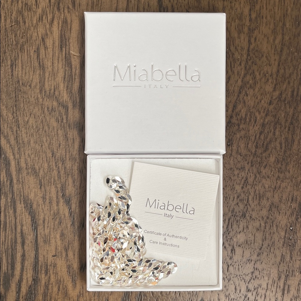 Miabella 925 Italian Silver Necklace